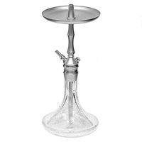 21" Premium Craft Gringo Mini Stainless Steel Hookah with Screw Connection (Cracked)