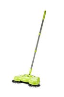 360 Rotary Home Use Magic Manual Telescopic Floor Dust Sweeper Lazy 3 in 1 Household Cleaning Hand Push Automatic Sweeper Broom Dustpan Trash Bin Cleaner (Green)