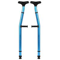 Qucasyl The Life Crutch 40.9 ''-55.5 '' Ergonomic Lightweight Push Button Adjustable Aluminum Crutches, Tall Adult