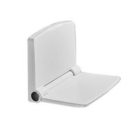 PLHMS Folding Shower Seat, Wall Mounted Bathroom Stool, Medical Mount Safely Stool Chair, Adults Elderly Disabled Bathroom Attachment 200KG/440LB with Backrest