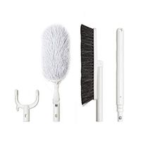 LIOOBO Extendable Duster with Extra Long Telescopic Pole and Bendable Head Brush for Cleaning High Ceiling Fans Cobweb