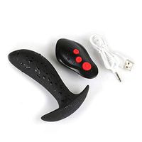 WENWING USB Rechargeable Waterproof Electric Shock B'ut.t Plug Remote Control Quiet Amal Plug Shower Enema Cleaner Stopper B'ut.t Plug Pleasure Massager Sxx Toys for Women Men