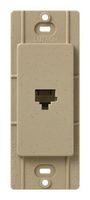 Lutron SC-PJ-MS Satin Colors Phone Jack, Mocha Stone