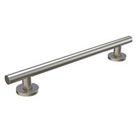 Keeney GB2023-16BN Recessed Flange Grab Bar 1.25 Dia x 16 In., Brushed Nickel
