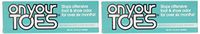 On Your Toes Foot Bactericide Powder Net Wt. 3/4 oz(21 grams)- Eliminates Foot Odor for Six Months - Two Pack