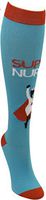 Think Medical Women's 10-14 Mmhg Compression Socks Medium Super Nurse Aqua