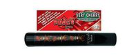 Herb Airtight Tube Pocket Protector with Juicy Jay's Very Cherry 1.25 Flavored Hemp Rolling Papers 1 Count DC Crafts Nation- Tiki Man