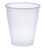 Dart Conex Container Round Cold Cup, 5 Ounce, Polystyrene, Translucent, 100 per Bag, 2500 per case.