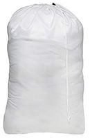Heavy Duty Nylon Laundry Storage Bags with Drawstring, Durable, Machine Washable 30' x 40" Choose The Color (White)