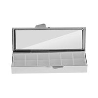 Portable Travel Metal Pill Box Medicine Organizer Capsule Container Case Storage 6 Compartment