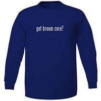 Bucking Ham got Broom Corn? - Adult Soft Long Sleeve T-Shirt, Blue, Medium