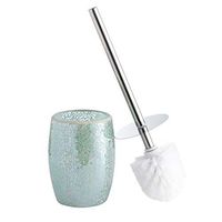 Whole Housewares Bathroom Accessories Toilet Brush Set - Toilet Bowl Cleaner Brush and Holder (Teal Blue)