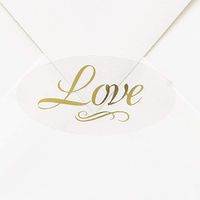 375pk Love Seal - Gold-Envelope Seals