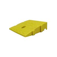 Light Threshold Ramp, Non-Slip Plastic Pedal Pad, Skateboard Wheelchair Uphill Service Ramp Freely Combinable Length (Size: 25 27 11cm) (Color : Yellow, Size : 252711CM)