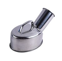 ZMM® Urinal Pot, Men 1300ml Thicken Old Man High Capacity for Men Urinal Household Chamber Pot Adult Urinal Bed Stainless Steel Urine