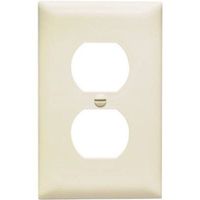 PASS & SEYMOUR TP8LACC100 1 Gang 1 Duplex Outlet Opening Nylon Wall Plate, Almond