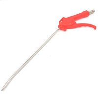 Baomain Red Plastic Handle Angled Bent Nozzle Air Duster Blow Gun Cleaner