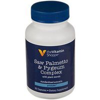 Saw Palmetto + Pygeum Complex with Plant Sterols Supplement for Prostate Health, 160mg of Saw Palmetto Extract (60 Capsules) by The Vitamin Shoppe