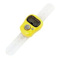 uxcell Sports Thumb Counting Finger Ring Digital Hand Counter Tool Yellow