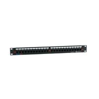 Hellermann Tyton PP110C6G24 Category 6 AlphaSnap 24 Port Patch Panel, 1U, Black