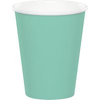 Creative Converting Celebrations 96-Count 9 oz. Hot/Cold Cups, Fresh Mint - 168486
