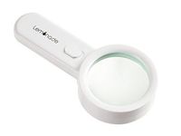 LED Magnifying Glass By Lemonade: Illuminated 10x Double Lens, Bright Light For Night Reading Newspapers, Maps And Labels, Pocket Handheld Magnifier For Children, Seniors With Macular Degeneration