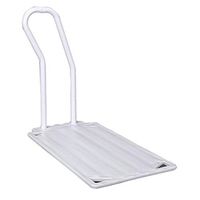 Medical Bed Side Hand Rail Support Bar Old Man Armrest with Bandage Safety and Stability Tool-Free Assembly，White