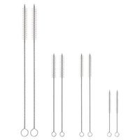 Amazer Straw Brushes, Drink Straw Cleaning Brushes kit for Multiple Size Straws Baby Bottles Cup Lid Hummingbird Feeder, 4 Sizes - 8 Pieces