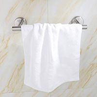 J&HO Stainless Steel Towel Bar Bathroom Kitchen Cabinet Towel Bar Rack Round Durable Household Tool (Silver)