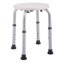 SPDTAILS Round Shower Stool,Height Adjustable Bath Stool Bathtub Seat Bench with Non-Slip Seat for Elderly, Senior, Handicap and Disabled