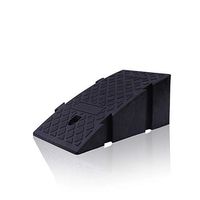 Channels Cord Cover 2 Pcs of Rubber Ramp Parking Mats Increase Frame Plastic Slope Climbing Pad Pedal Thickening Pad Step Board Ladder Frame Triangle (Color : Black, Size : 45x15x16cm)