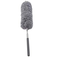 lehao Extendable Hand Duster Flexible Static Dust Cleaner for Ceiling Fan Bookshelf Furniture and Car Cleaning Tool,Gray