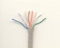 Ethernet CAT5E, Grey, 1000ft Bulk, 350Mhz. Rated, UTP PVC Solid Cable