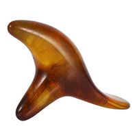 Gua Sha Scraping Massage Tool, Resin Plate Body Foot Massager Health Relaxation Scrapping Plates(Brown)