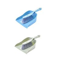 Mydio Hand Held Dustpan and Brush Set，Pack of 2 Set, Blue & Green