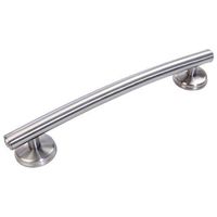 Grabcessories 61032 16" Transitional Curved Grab Bar w/Grips & Free Anchors (2)