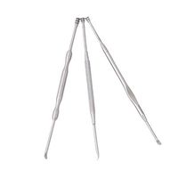 3Pcs Ear Pick Ear Curette Double-ended Stainless Steel Spiral Ear Wax Removal Cleaner Tool (silver)