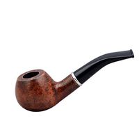 No 76 Briar Bent Apple Brown Smooth Tobacco Smoking Pipe from Golden Pipe (Poland)