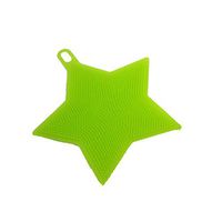 Fabal Multifunction Silicone Dish Bowl Cleaning Brush Scouring Pad Pot Pan Wash Brushes Kitchen Cleaner Washing Tool (Green)