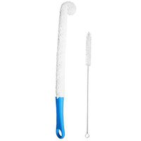 QuiFit BPA Free Water Bottle Cleaning and Handle & Straw Brush,Cleaning Brush Kit (Clear)