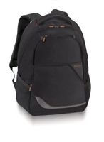 Solo Urban 16 Inch Laptop Backpack, Black with Orange Accents