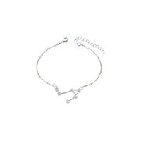 Sunhusing Ladies Simple Personality Bracelet Twelve Constellation Anklets Girlfriends Birthday Gift Jewelry(R)