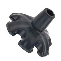 Fityle 3/4 Tubing Anti Slip Universal Rubber Replacement Tip for Cane Walking Stick Crutches Stable Six Point
