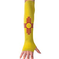 QG ZZX New Mexico Flag Unisex Compression Arm Sleeves UV Protection Performance Arm Sleeve - for Outdoor Sports Baseball,Basketball,Football (1 Pair)