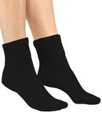 Diabetic Athletic Sock 3-Pack, Color Black, Size Small-Medium