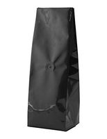 BAP 8 oz Glossy Black Side Gusseted Bag with Valve for Coffee (100 pcs)