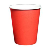 Kylin Express 100 Count 8 oz Red Paper Cup Disposable Paper Cup for Coffee