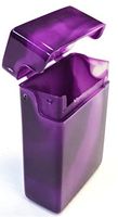 2 Purple Plastic Marble Cigarette Case For King Size, 3114MPurple-2
