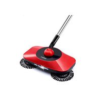 Fengshangshanghang Sweeper, Home Unplugged Sweeping/Mopping Machine, Wet And Dry Hand Push Lazy Mopping/Sweeping Suit (yellow/Red/White, 35 17 6cm) Multi-angle cleaning