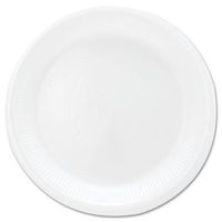 SOLO 6PWQRPK Mediumweight Foam Dinnerware, Plates, 6" dia, White, 125/Pack